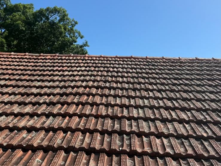 Old terracotta tiles stripped and replaced